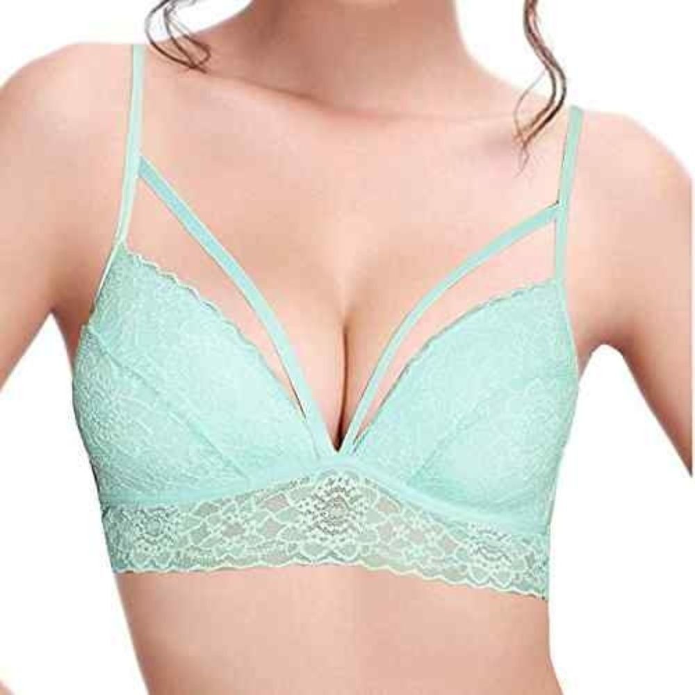 263 VS PINK Medallion Lace Lightly Lined Bralette